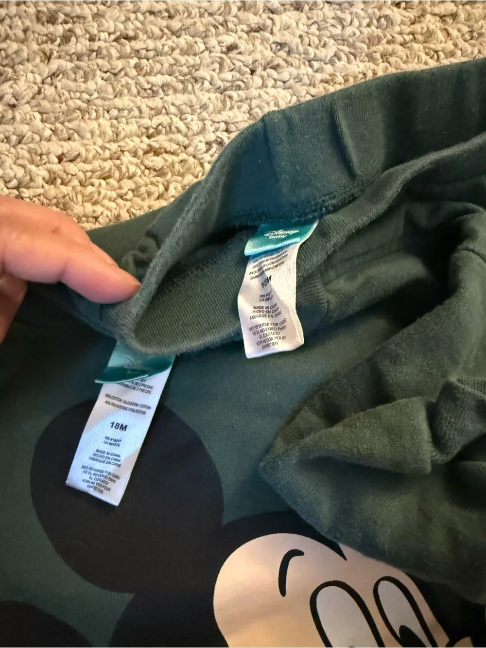 Boys 12-18 mos Disney Mickey Mouse Matching Sweatshirt Joggers Sets